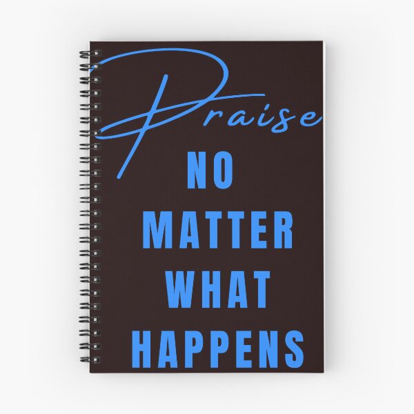 Item preview, Praise No Matter What Happens the book, black and blue designed and sold by Gina Jenkins.