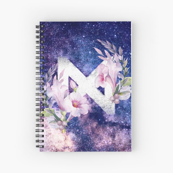 Monsta X Galaxy Flowers Spiral Notebook