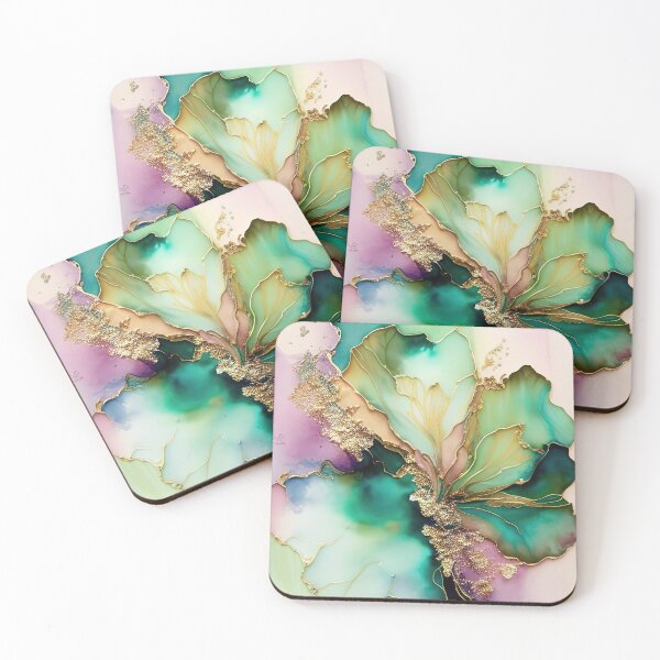 Item preview, Beautiful soft alcohol ink flowing colors designed and sold by RK - Shop.