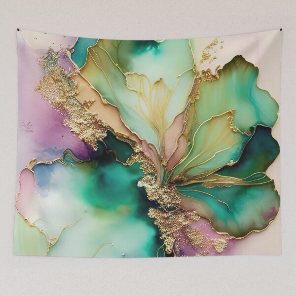 Item preview, Beautiful soft alcohol ink flowing colors designed and sold by RK - Shop.