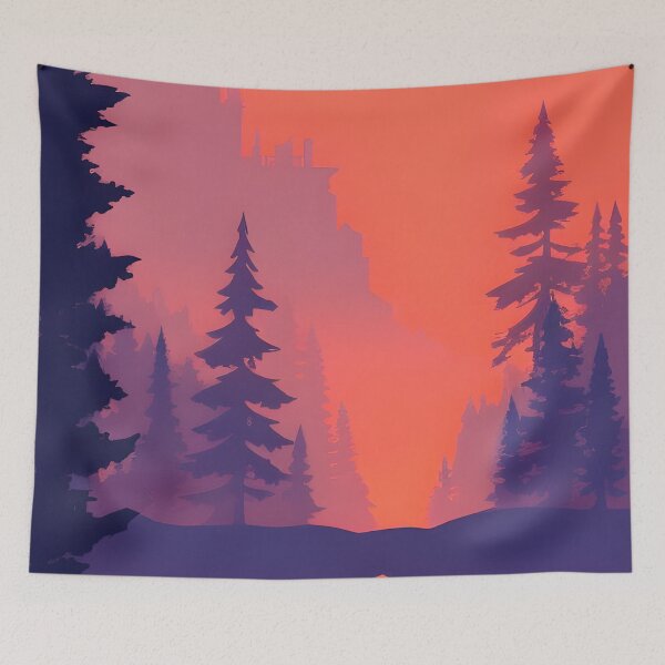 Item preview, Find the Perfect Minimalist Tree Art Wallpaper for Your Home Decor Needs designed and sold by supeart.
