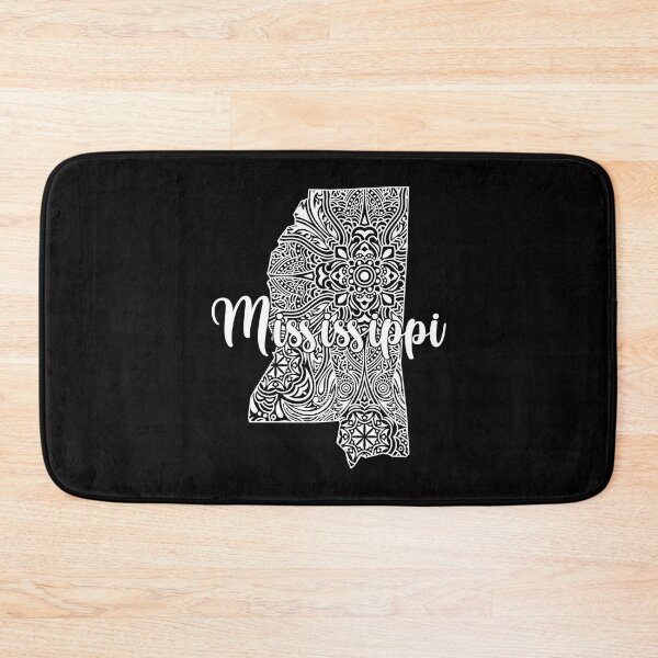 Item preview, Patriotic Decorative Mandala Style Map of Mississippi designed and sold by mrhighsky.