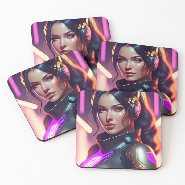 Item preview, Futuristic Diva Girl in Tech Wear designed and sold by MotionWaves.