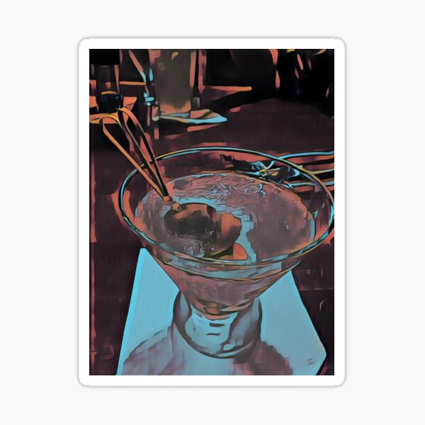 Martini Madness 3 Original Photography by Tony DuPuis Sticker