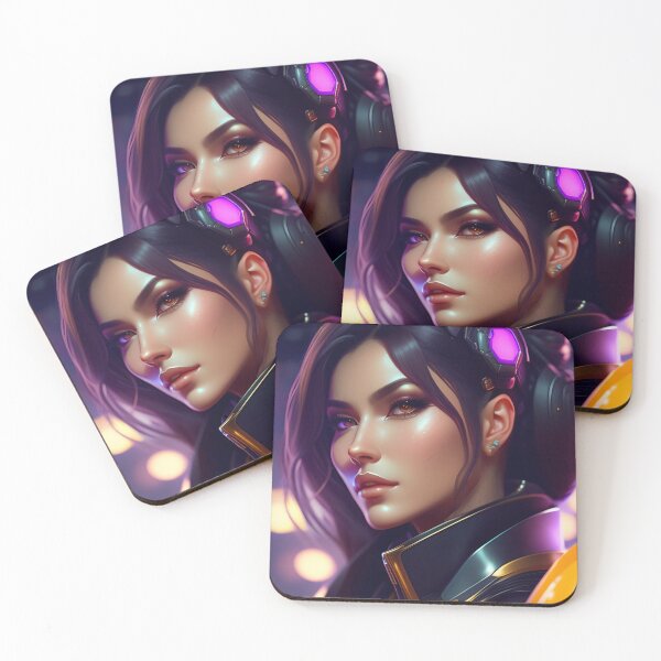 Item preview, Futuristic Diva Girl in Tech Wear designed and sold by MotionWaves.