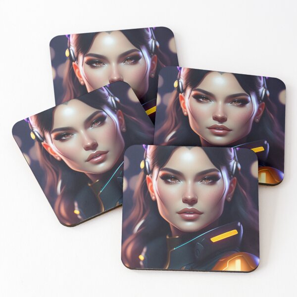 Item preview, Futuristic Diva Girl in Tech Wear designed and sold by MotionWaves.