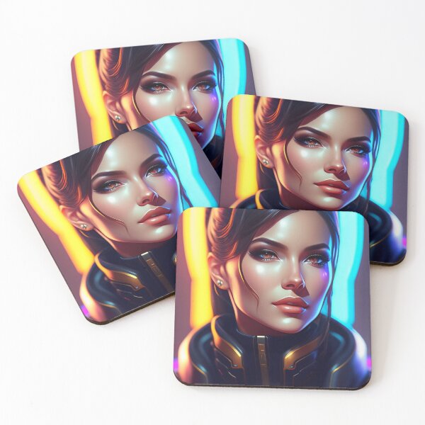 Item preview, Futuristic Diva Girl in Tech Wear designed and sold by MotionWaves.