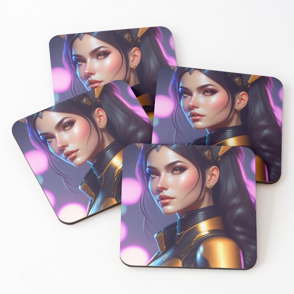 Item preview, Futuristic Diva Girl in Tech Wear designed and sold by MotionWaves.