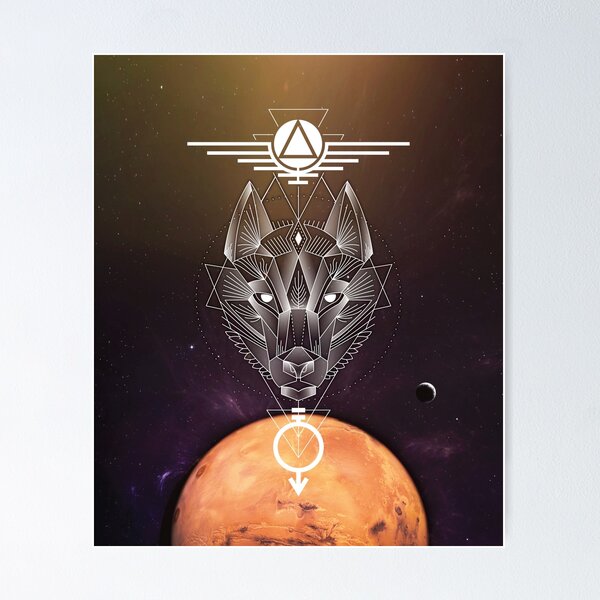 Item preview, Geometric Omnis Vir Lupus White designed and sold by FR3DXVII.