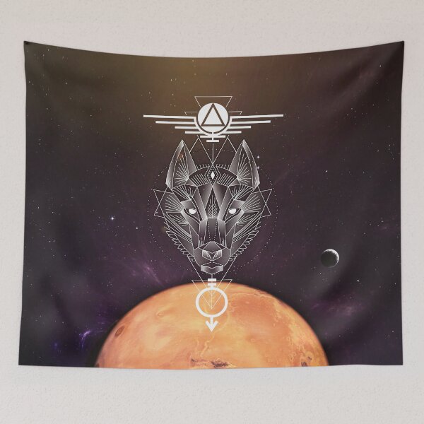 Item preview, Geometric Omnis Vir Lupus White designed and sold by FR3DXVII.