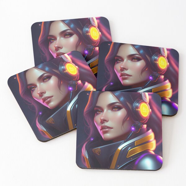 Item preview, Futuristic Diva Girl in Tech Wear designed and sold by MotionWaves.