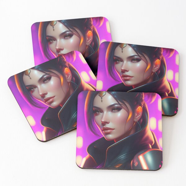 Item preview, Futuristic Diva Girl in Tech Wear designed and sold by MotionWaves.