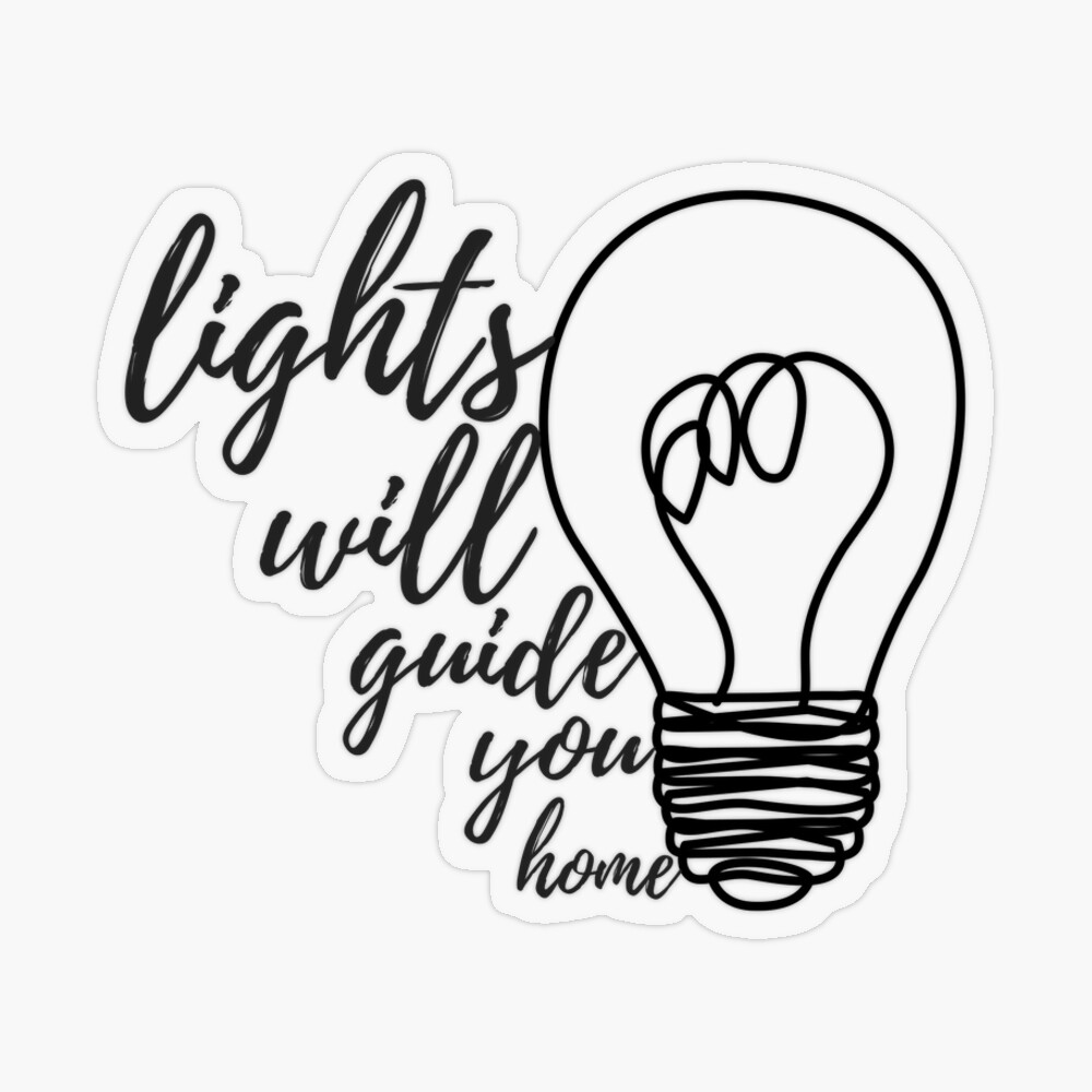 Lights Will Guide You Home Sticker for Sale by samanthaminor