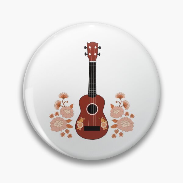 Item preview, Ukulele with flowers designed and sold by piesdesignart.