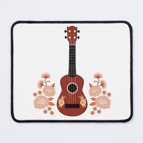 Item preview, Ukulele with flowers designed and sold by piesdesignart.