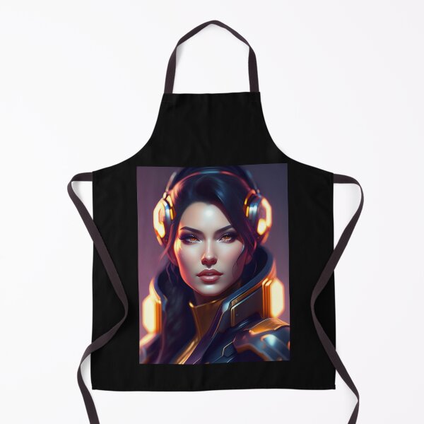 Item preview, Futuristic Diva Girl in Tech Wear designed and sold by MotionWaves.