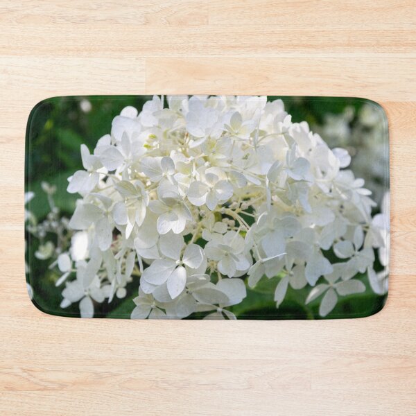 Item preview, White flowers on a green background designed and sold by TheTwoWorlds.