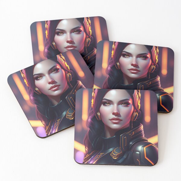 Item preview, Futuristic Diva Girl in Tech Wear designed and sold by MotionWaves.