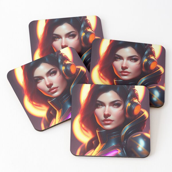 Item preview, Futuristic Diva Girl in Tech Wear designed and sold by MotionWaves.