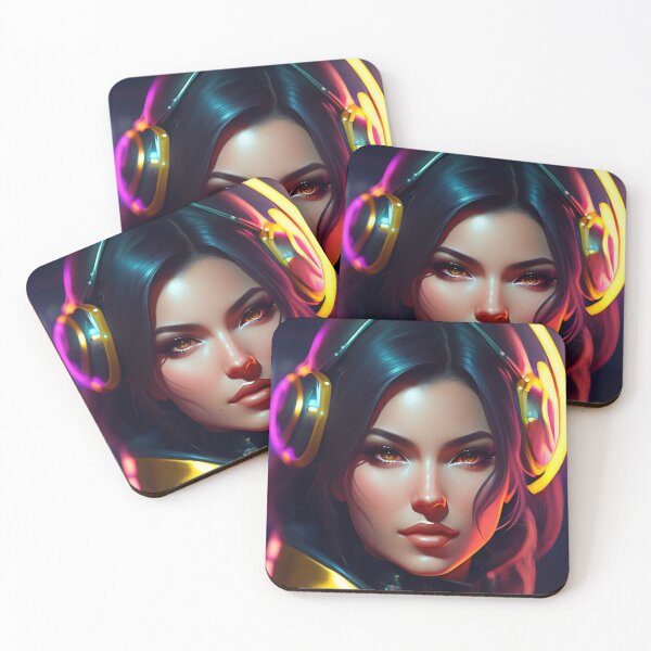 Item preview, Futuristic Diva Girl in Tech Wear designed and sold by MotionWaves.