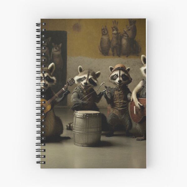 Item preview, funny raccoon playing guitar designed and sold by KLSproduct.