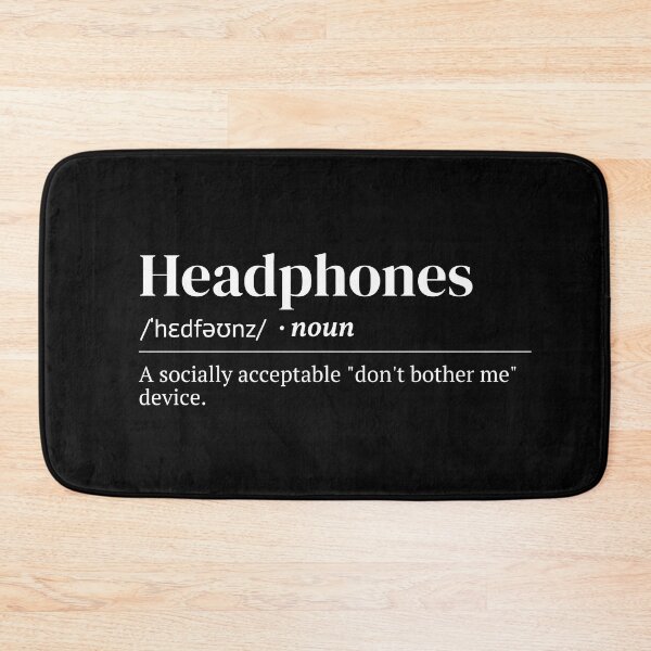 Item preview, Headphones Urban Dictionary Funny Meaning designed and sold by SpeakSarcasm.
