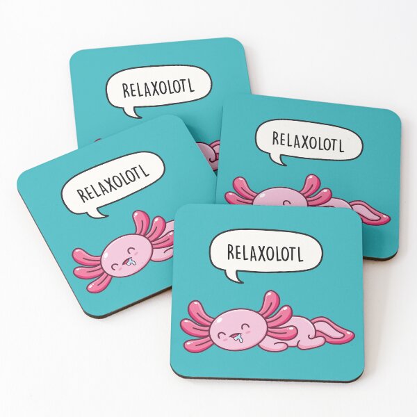 Item preview, Relaxolotl - Cute Cartoon Axolotl Pun designed and sold by LEFDDesigns.