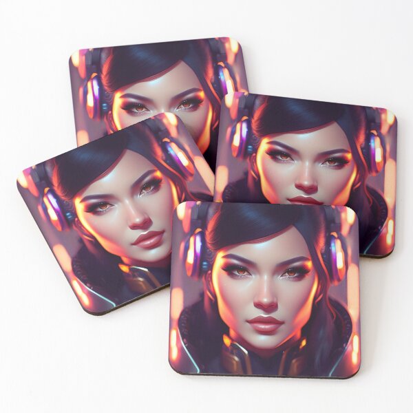 Item preview, Futuristic Diva Girl in Tech Wear designed and sold by MotionWaves.