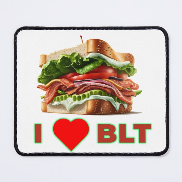 Item preview, I love BLT sandwich  white designed and sold by MeditationMind.