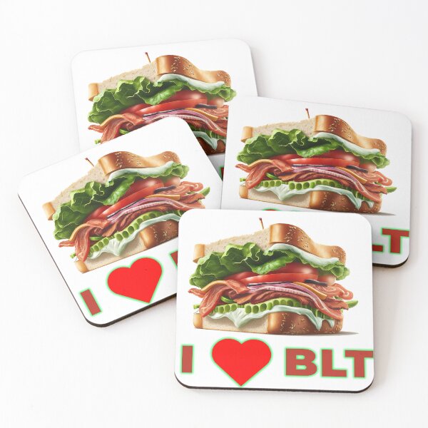 Item preview, I love BLT sandwich  white designed and sold by MeditationMind.
