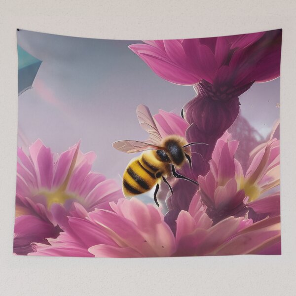 Item preview, Bee and Flowers Art designed and sold by MIGSZ.