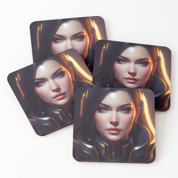 Item preview, Futuristic Diva Girl in Tech Wear designed and sold by MotionWaves.