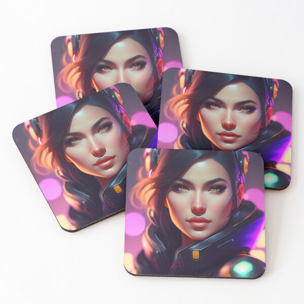 Item preview, Futuristic Diva Girl in Tech Wear designed and sold by MotionWaves.