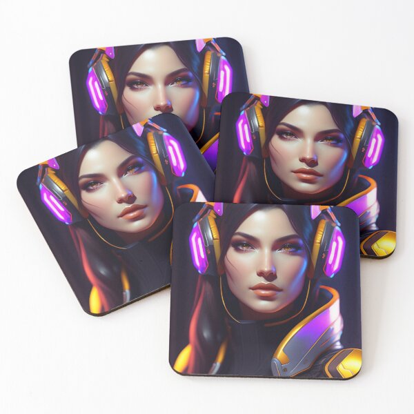 Item preview, Futuristic Diva Girl in Tech Wear designed and sold by MotionWaves.