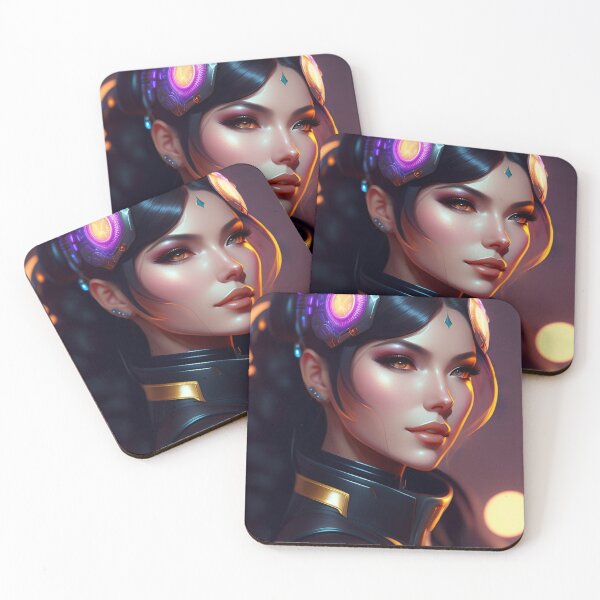 Item preview, Futuristic Diva Girl in Tech Wear designed and sold by MotionWaves.
