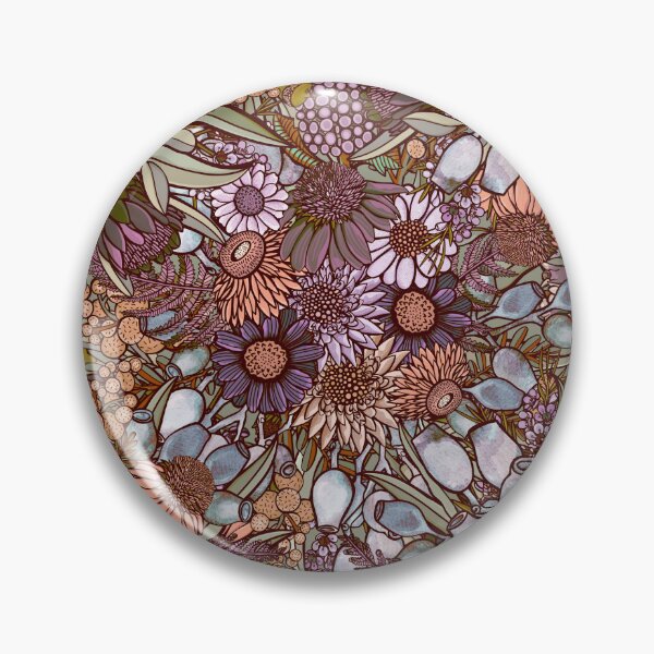 Item preview, Australian Winter Wildflower Garden Pattern designed and sold by Sketchbook Designs.