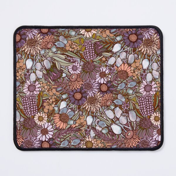 Aperçu de l'œuvre Modèle de jardin de fleurs sauvages d'hiver australien créée et vendue par Sketchbook Designs.