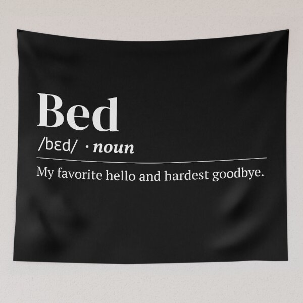 Item preview, Bed Urban Dictionary Funny Meaning designed and sold by SpeakSarcasm.
