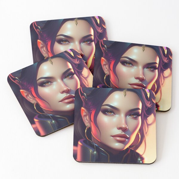 Item preview, Futuristic Diva Girl in Tech Wear designed and sold by MotionWaves.