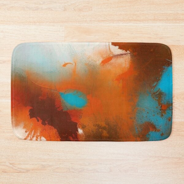 Item preview, Rusty Blue Abstract Watercolor Splatter Art  designed and sold by CattlettArt.