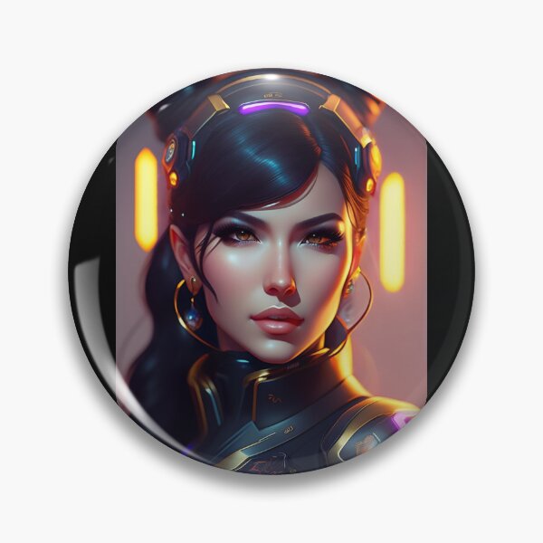 Item preview, Futuristic Diva Girl in Tech Wear designed and sold by MotionWaves.