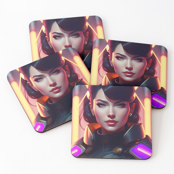 Item preview, Futuristic Diva Girl in Tech Wear designed and sold by MotionWaves.