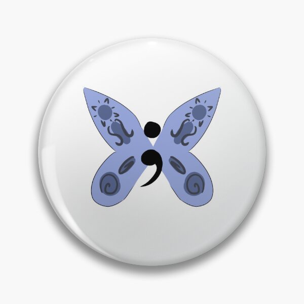 Item preview, Semi colon Butterfly designed and sold by Zirconia-arts.