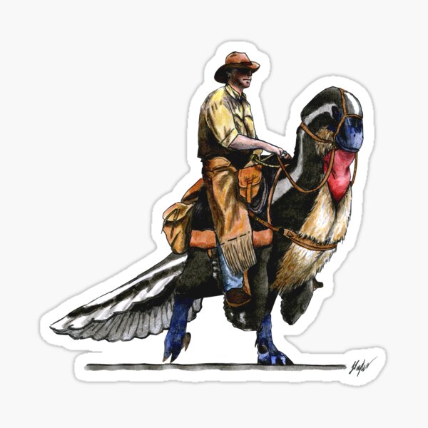 Utahraptor Rider Sticker