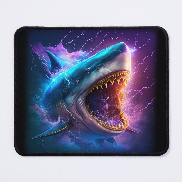 Item preview, Mutant Shark With Big Teeth Purple designed and sold by EbnerPrints.