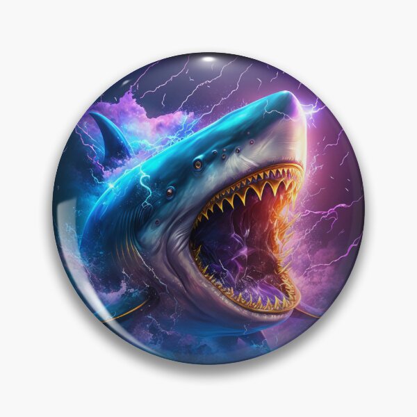 Item preview, Tiburón Mutante Con Dientes Grandes Rayo designed and sold by EbnerPrints.