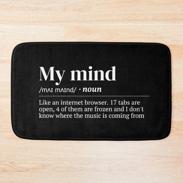 Item preview, Overthinker Urban Dictionary Funny Meaning designed and sold by SpeakSarcasm.