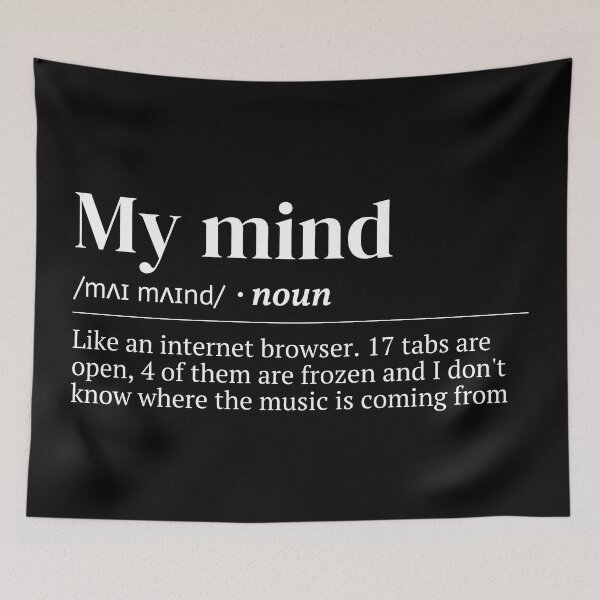 Item preview, Overthinker Urban Dictionary Funny Meaning designed and sold by SpeakSarcasm.