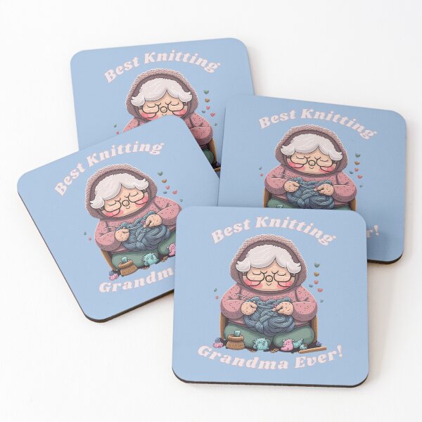 Item preview, best knitting grandma ever designed and sold by printiesart.
