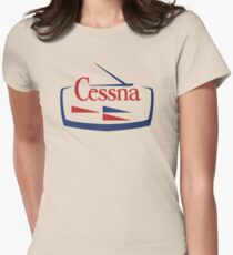 Camiseta entallada para mujer Cessna Vintage Aircraft EE. UU.